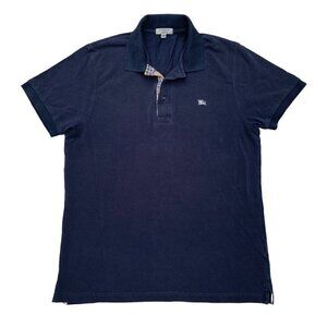 VINTAGE Burberry Polo Button Up Shirt Large
